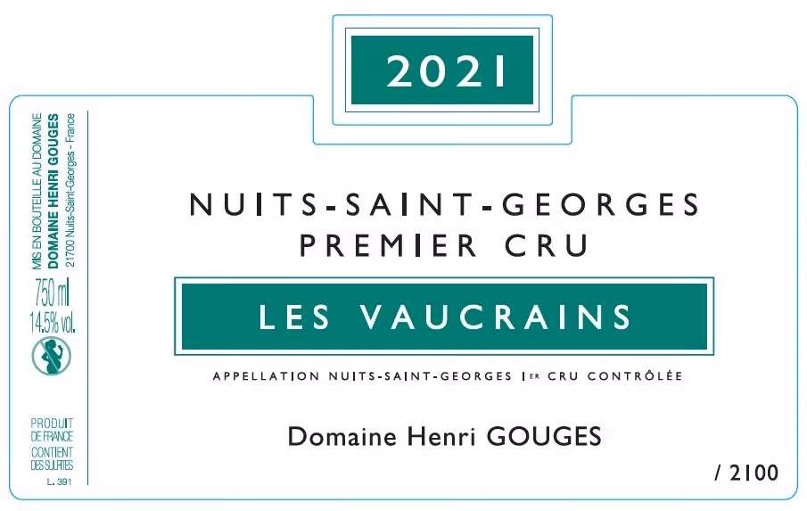 Nuits-St-Georges 1er cru Vaucrains 2021