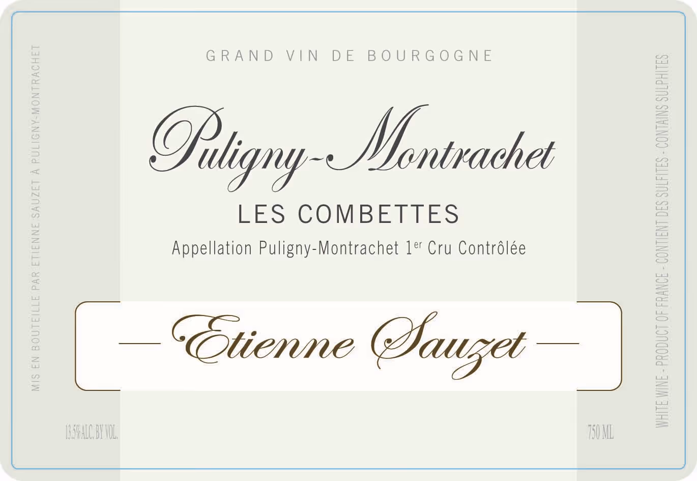 Puligny-Montrachet 1er cru Combettes 2022