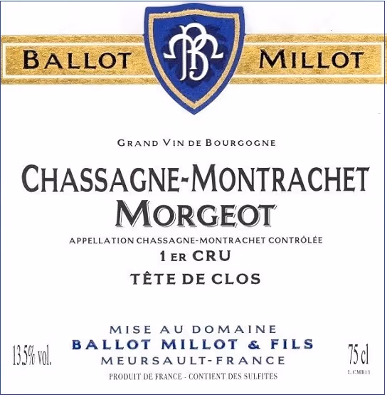 Chassagne-Montrachet 1er cru Morgeot "Tête de Clos" 2022