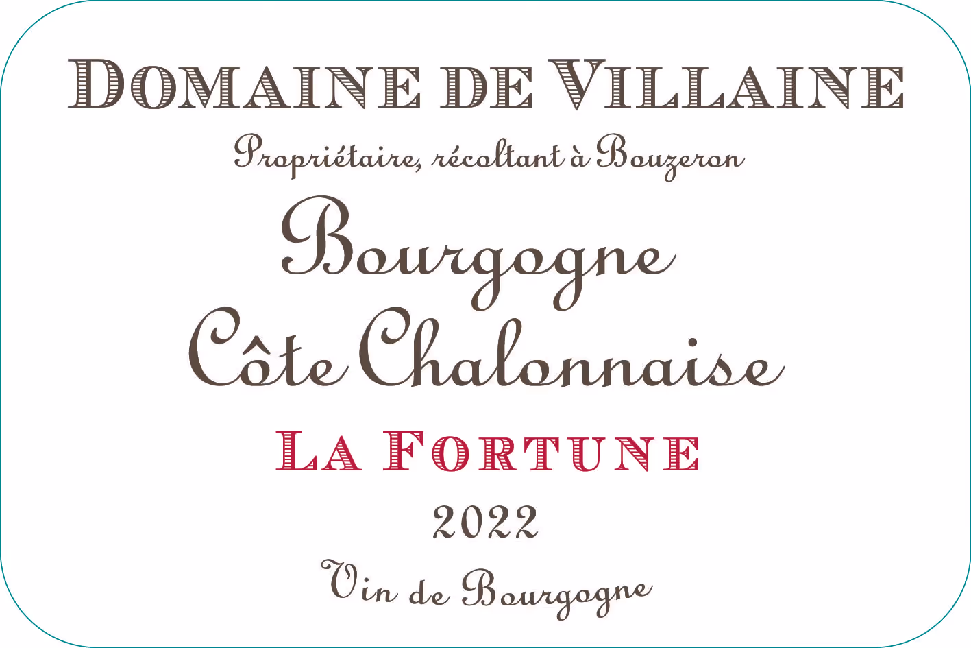 Bourgogne Côte Chalonnaise Fortune 2023