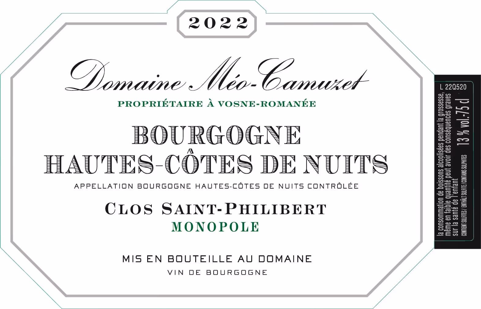 Bourgogne Hautes-Côtes de Nuits Clos St.-Philibert 2023