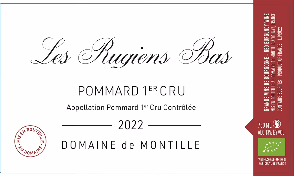 Pommard 1er cru Rugiens-Bas 2022