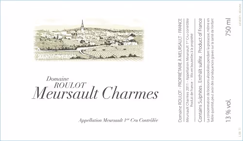 Meursault 1er cru Charmes 2023