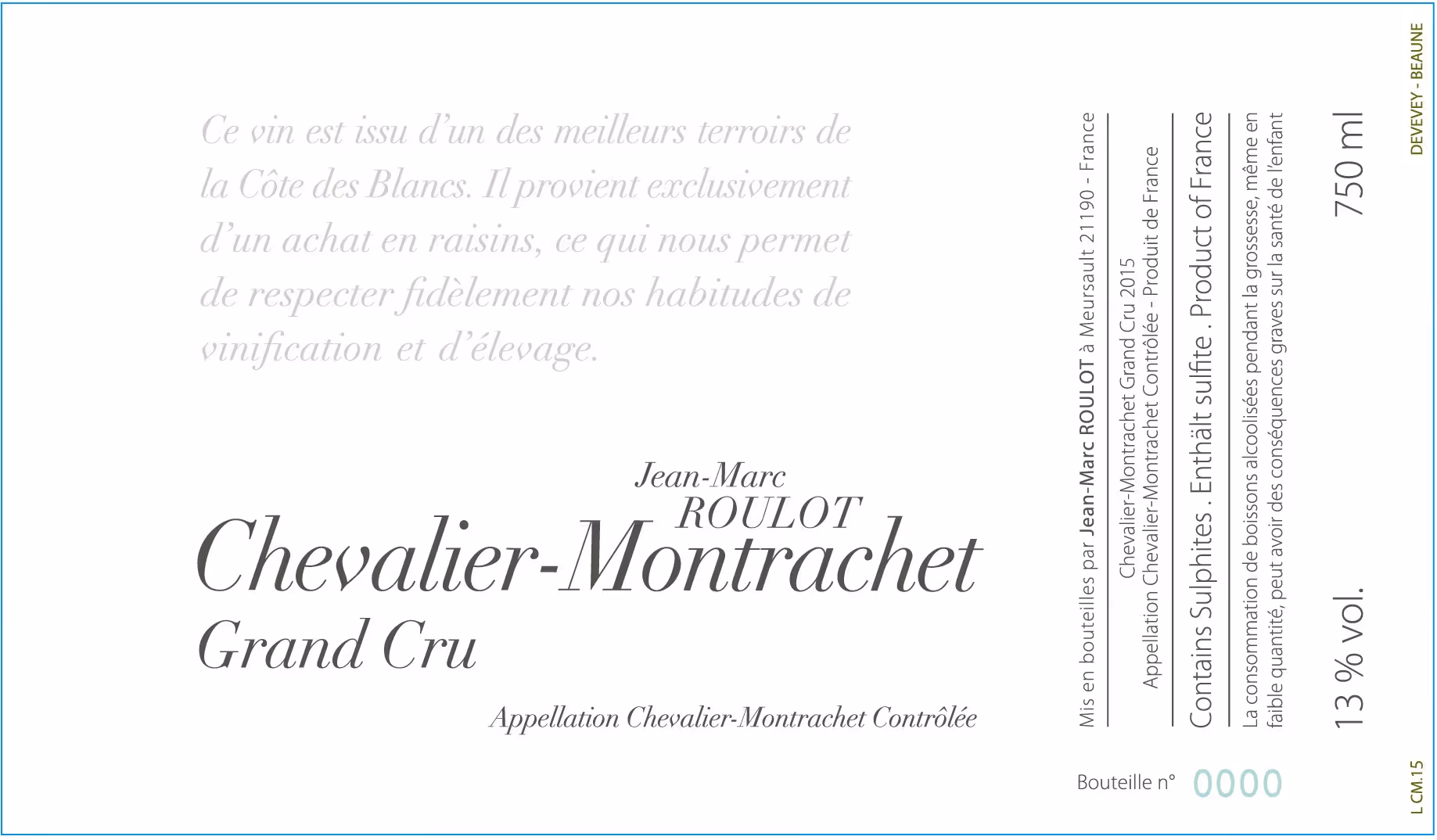 Chevalier-Montrachet – Grand Cru 2022
