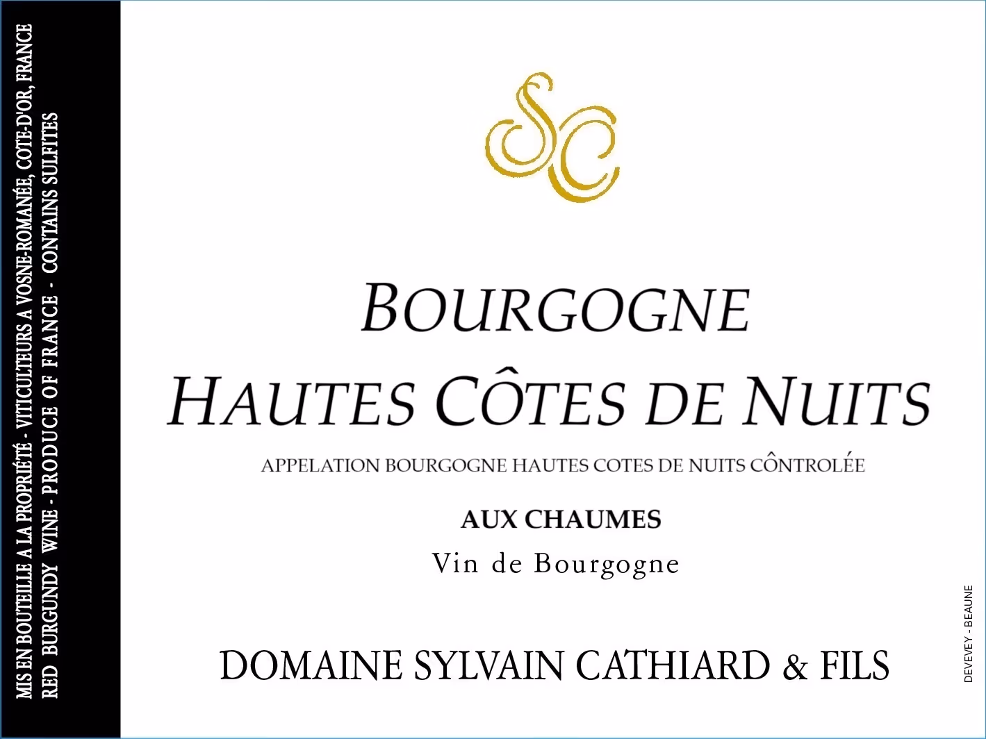 Bourgogne Hautes-Côtes de Nuits Chaumes 2023
