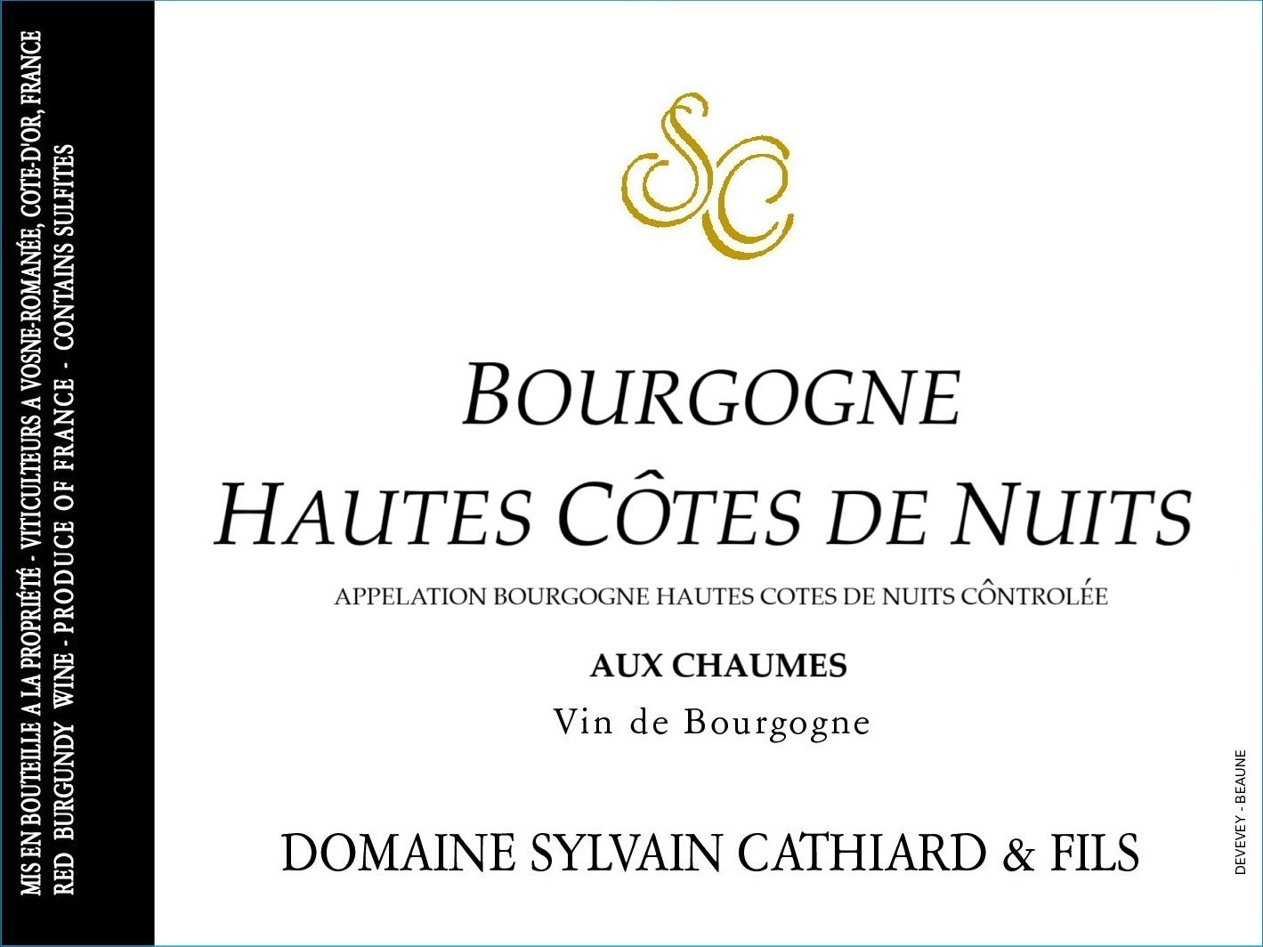 Bourgogne Hautes-Côtes de Nuits Chaumes 2023