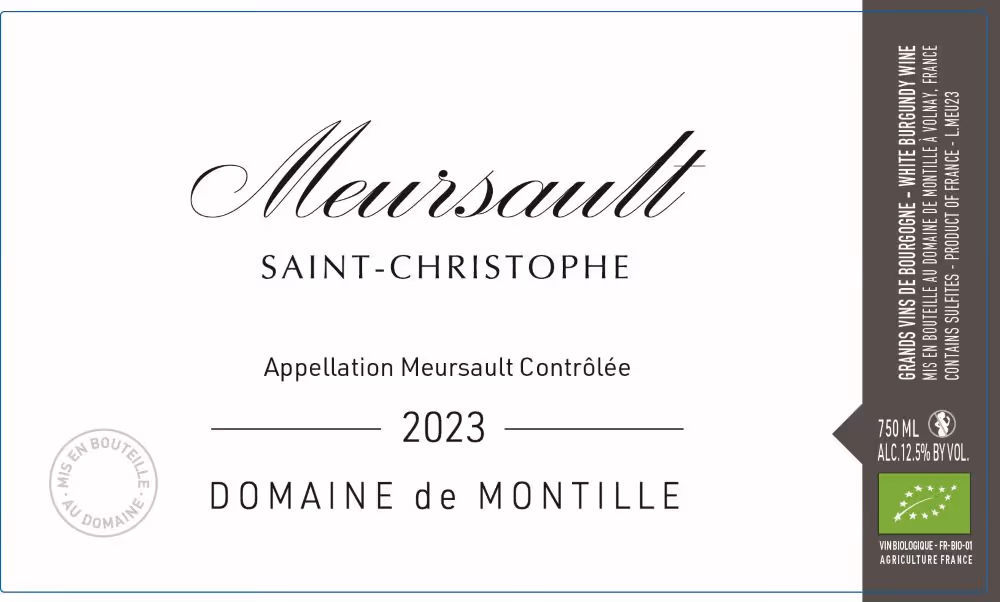 Meursault « Saint-Christophe » 2023