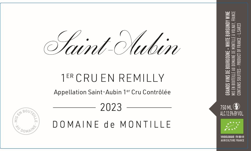 Saint-Aubin 1er Cru Remilly 2023
