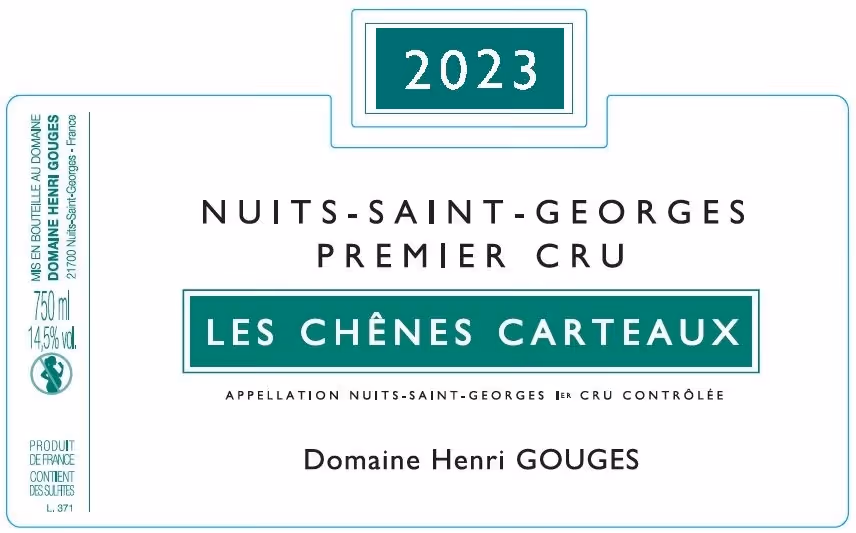 Nuits-St-Georges 1er cru Chênes Carteaux 2023