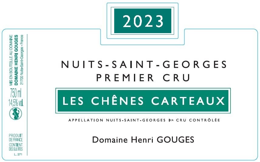 Nuits-St-Georges 1er cru Chênes Carteaux 2023