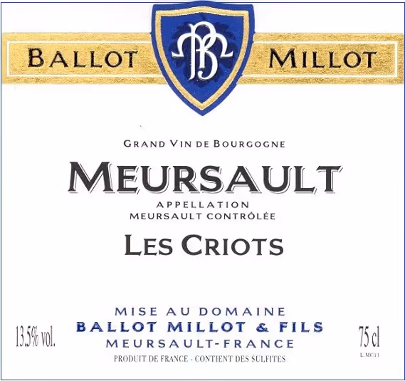 Meursault Criots 2023