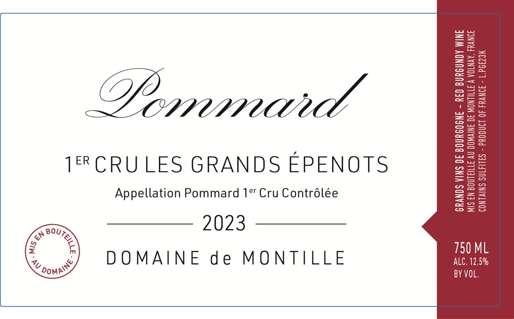 Pommard 1er cru Grands Epenots 2023