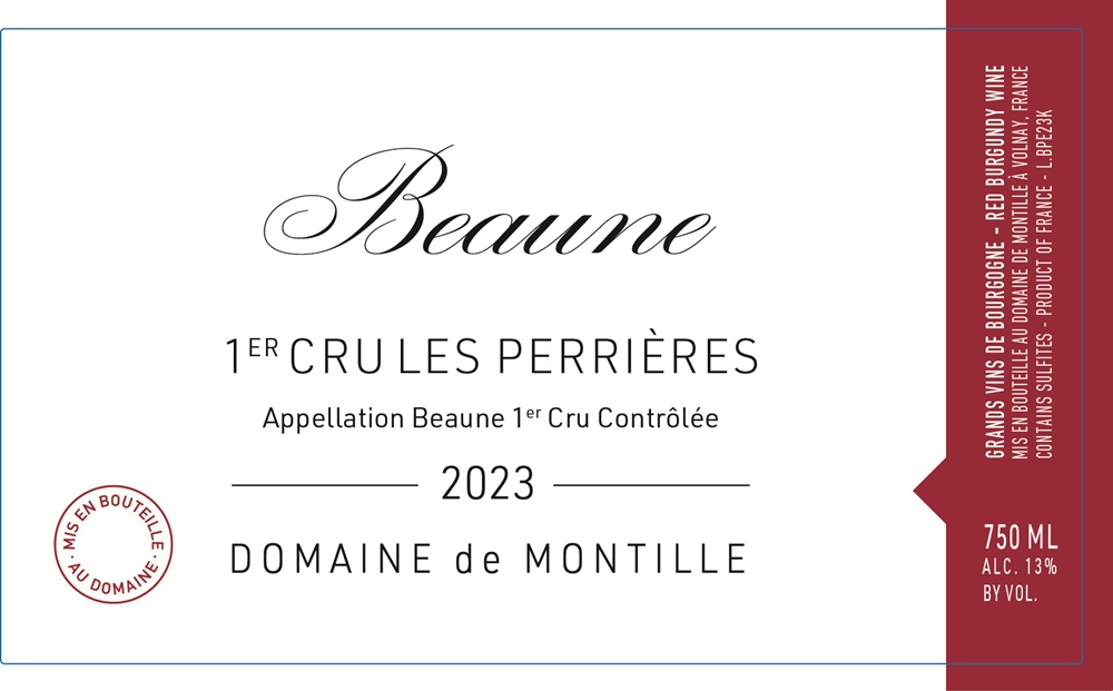 Beaune 1er cru Perrières 2023