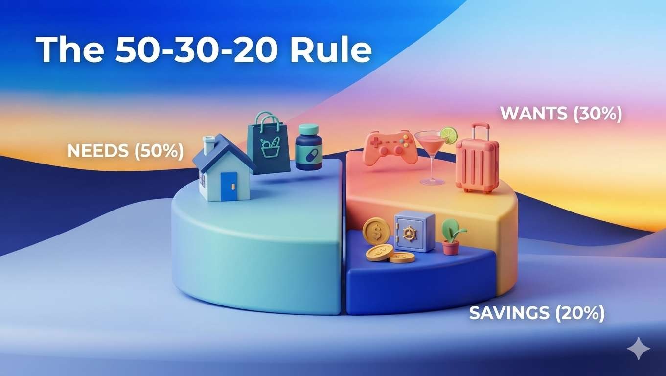 50-30-20 savings rule