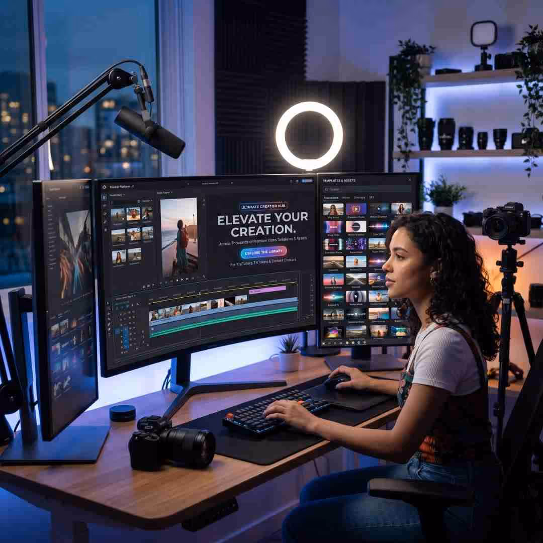 Freevisuals Content Creator Templates Hero Image
