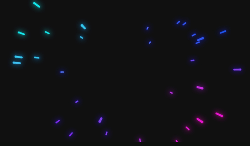 Purple and blue colour gradient spark burst overlay for edits and AMV