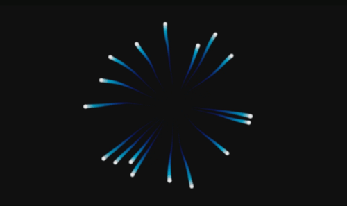 blue spark burst shockwave overlay for edits