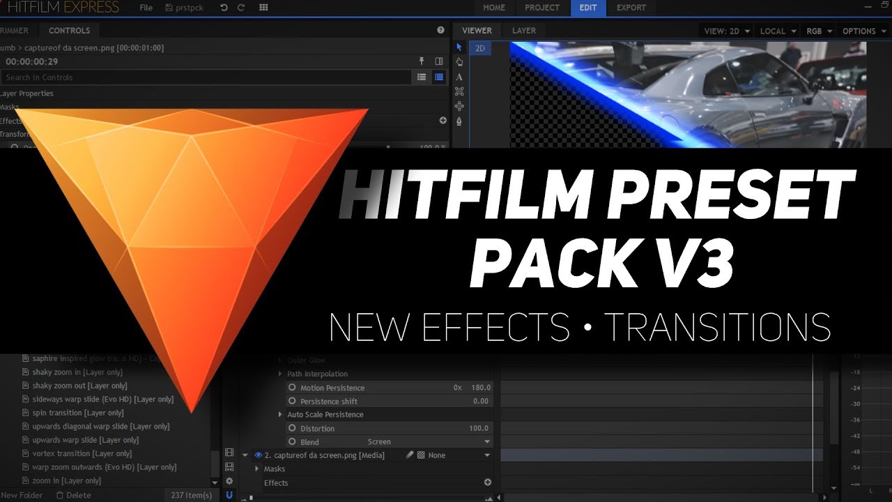 Download 100+ free Hitfilm Presets & Templates