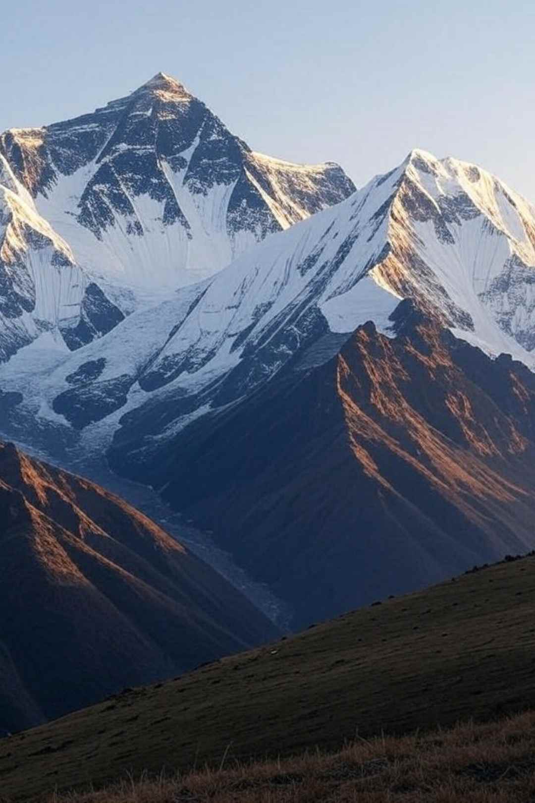 Himalayan Giants in Golden Light Free Stock Photo