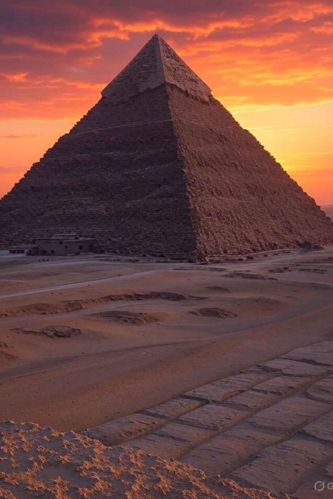 Great Pyramid of Giza At Sunset Free Stock Image