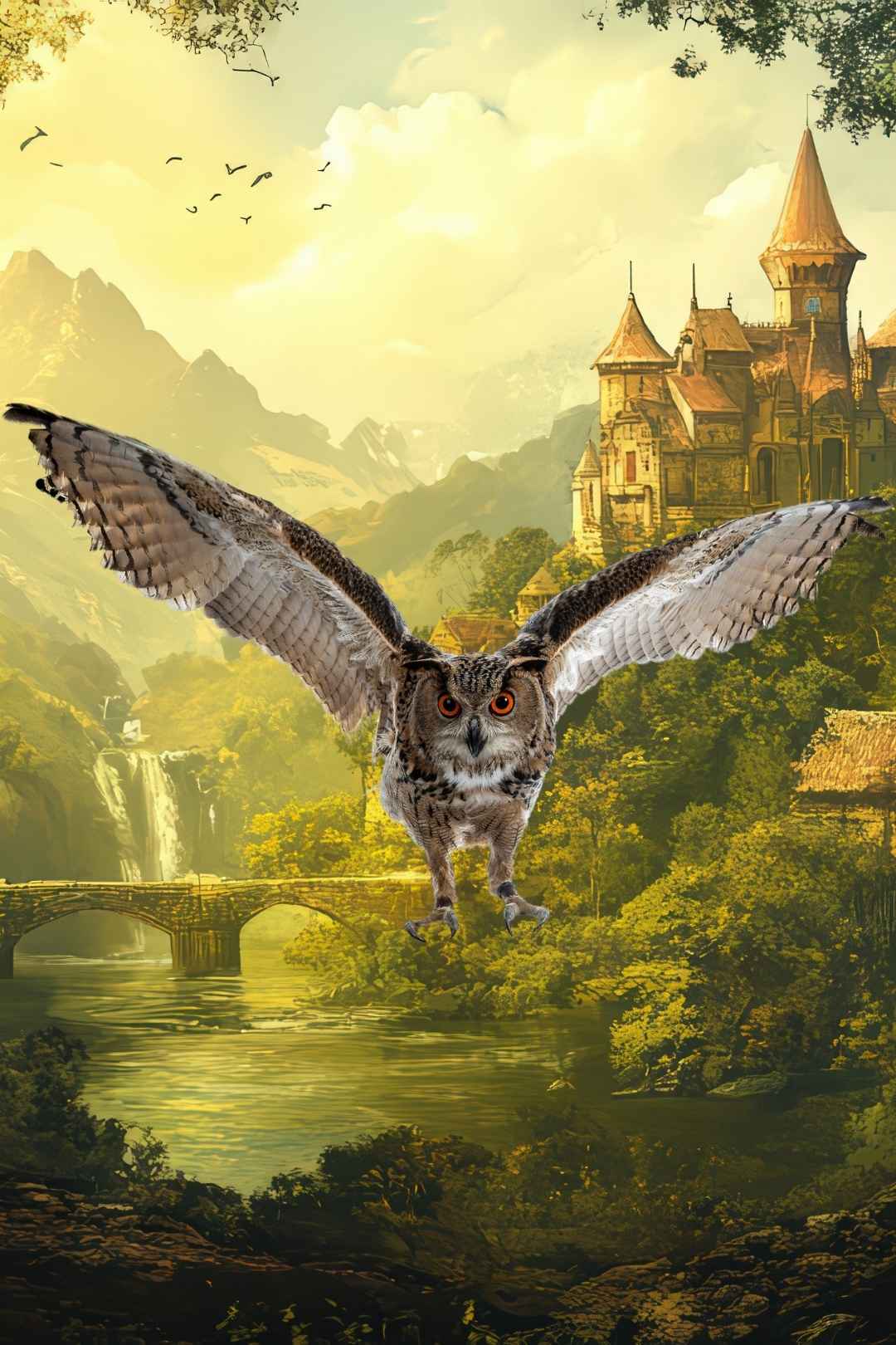 Owls In Fantacy Land Free Stock Video