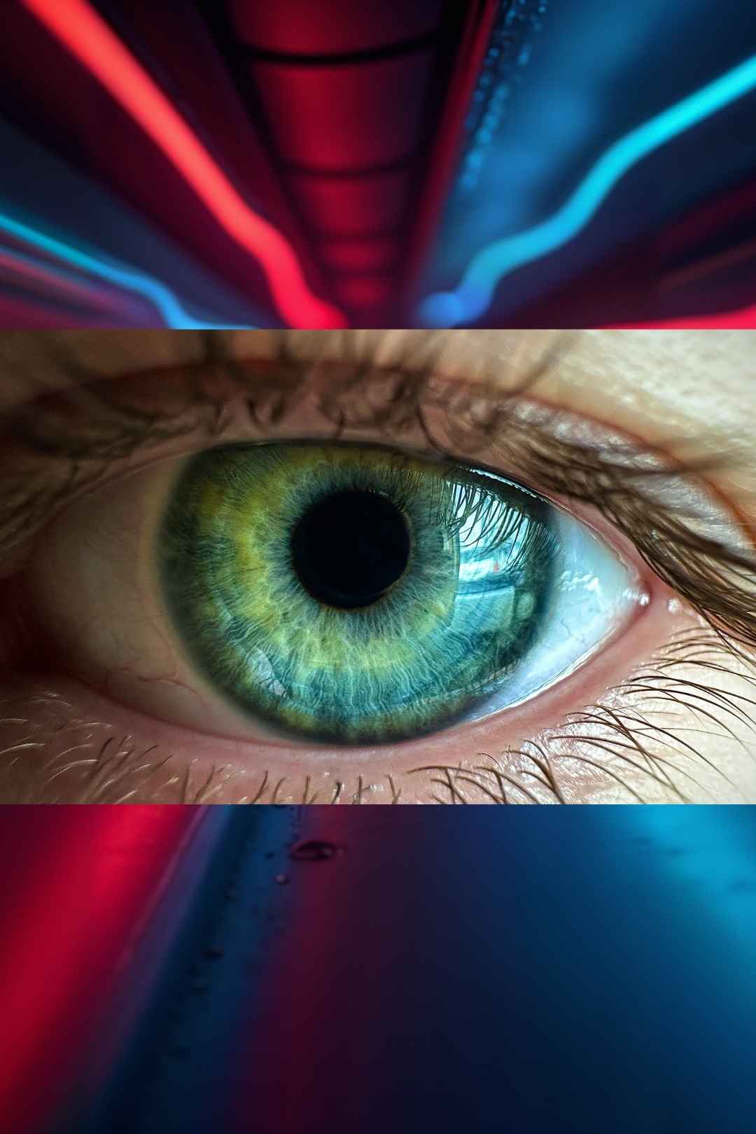 Free Eye Reflecting & Staring Streaks Stock Video