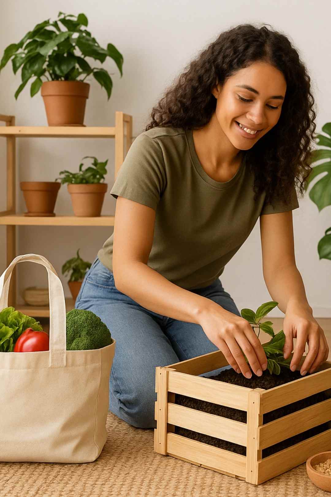 Sustainable Living Woman Free Stock Photo