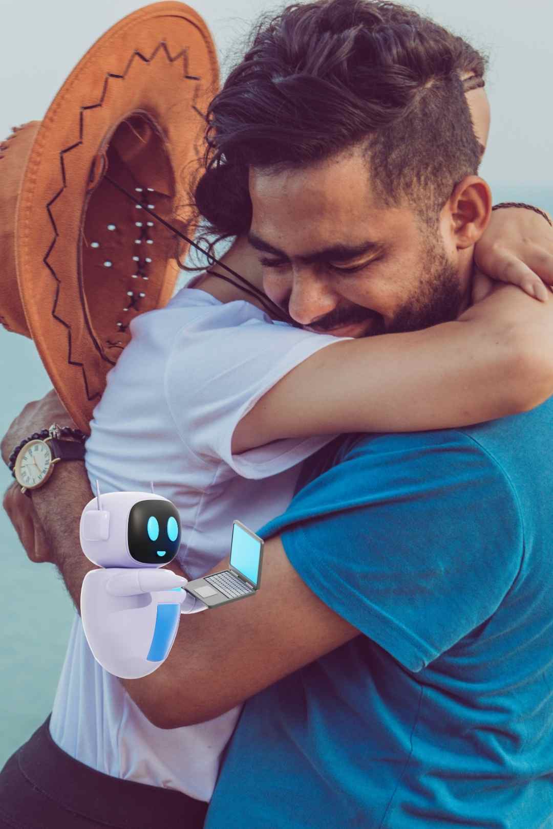 FREE Hugging AI Trend CapCut Template