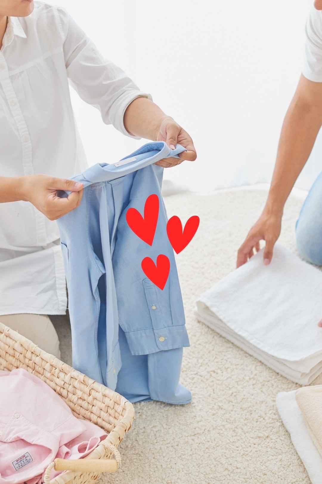 Couple Enjoying Laundry Free Stock Image