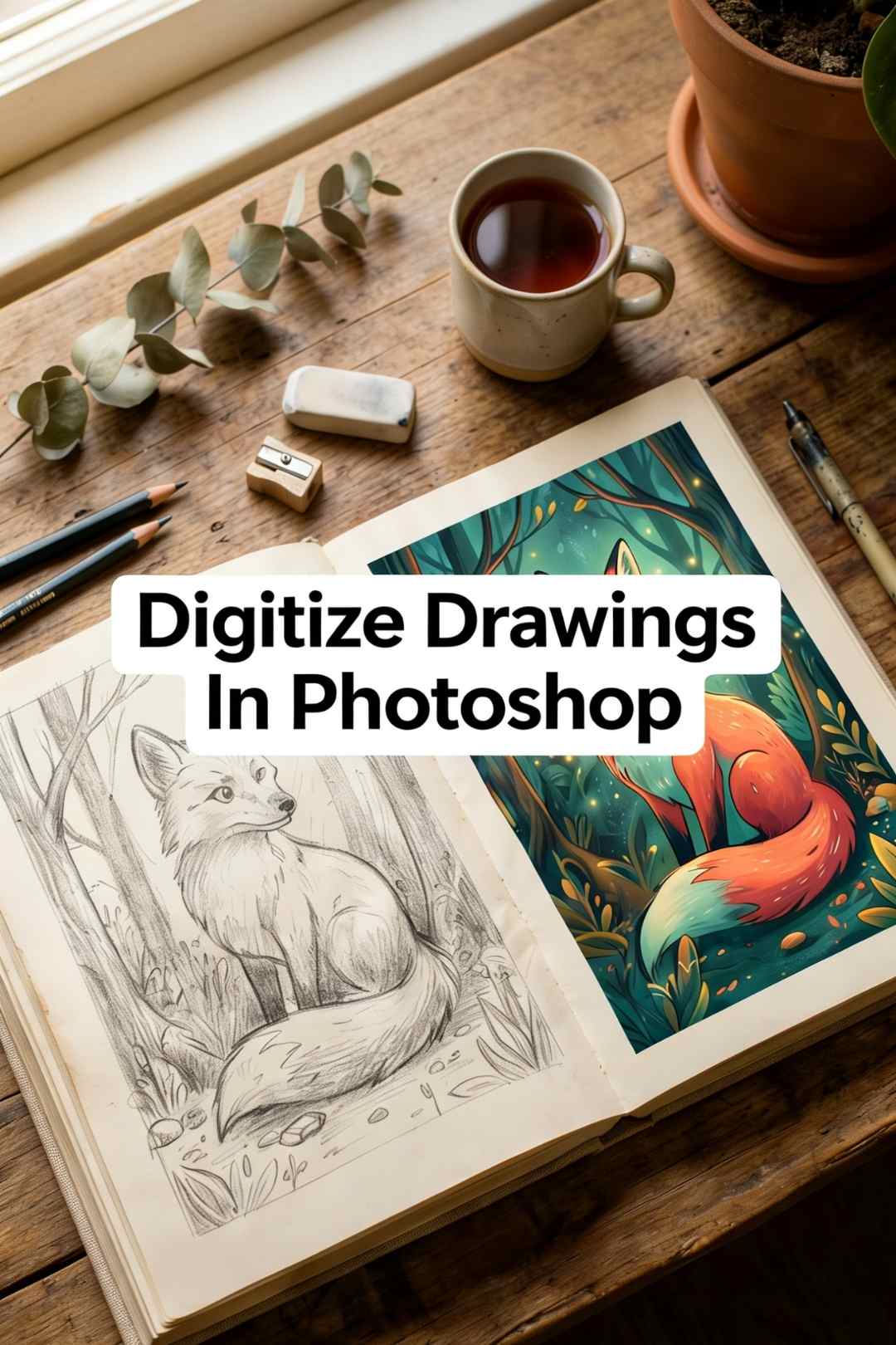 Digitize A Drawing In Photoshop - 7 EASY Steps