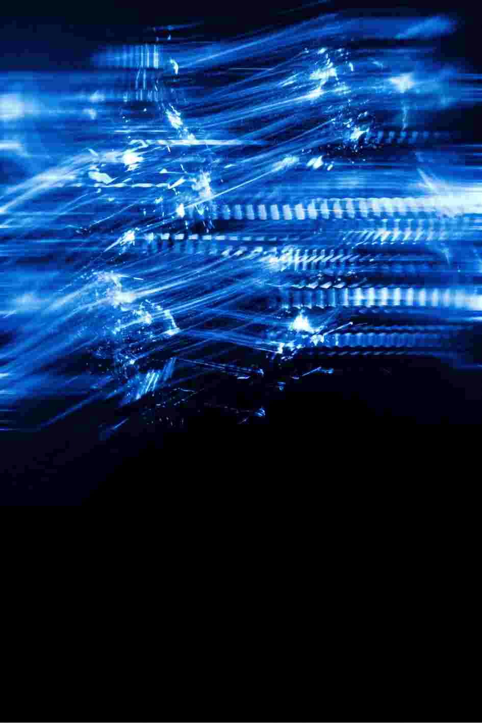 Fast Strobe Blue Light Leak Overlay