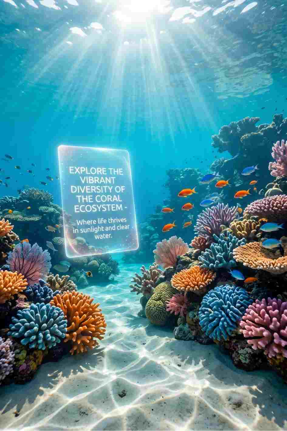 Underwater Coral Reef AI Video Prompt