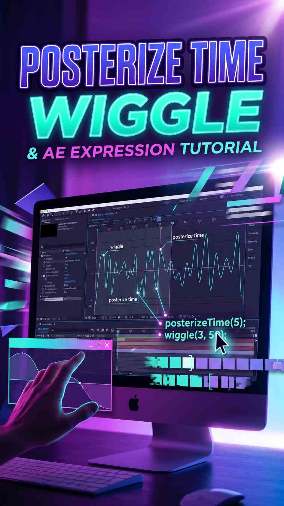 Posterize Time & Wiggle After Effects Expression Tutorial