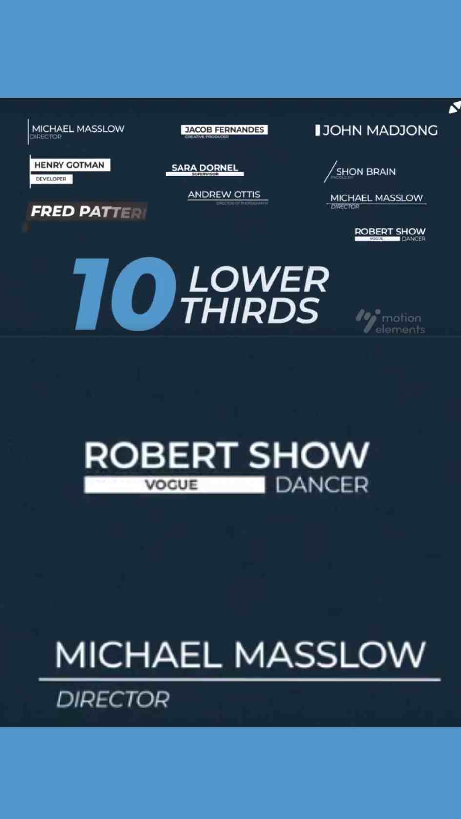 10 Free Lower Thirds Titles For Premiere Pro