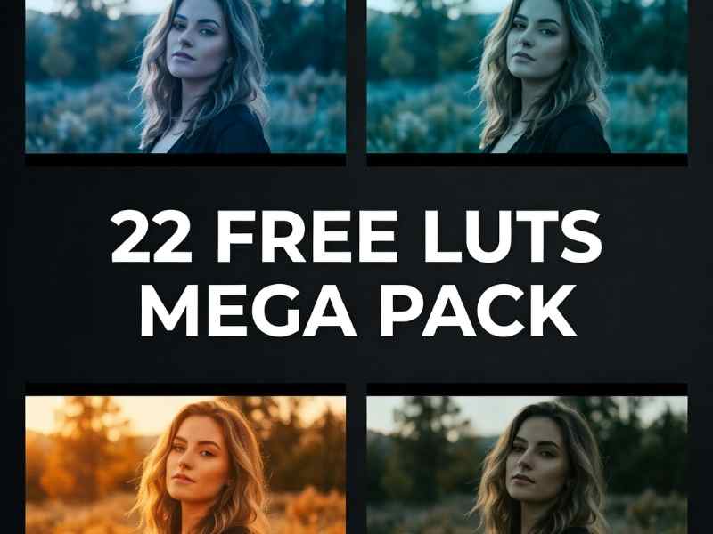 22 Free Mega Cinematic LUT Pack Freevisuals