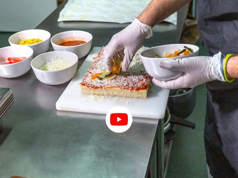 Cooking Food For Restaurant Stock Video