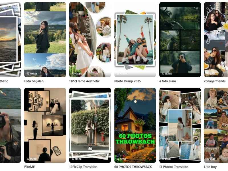 Why Photo Dump CapCut Templates Are So Popular