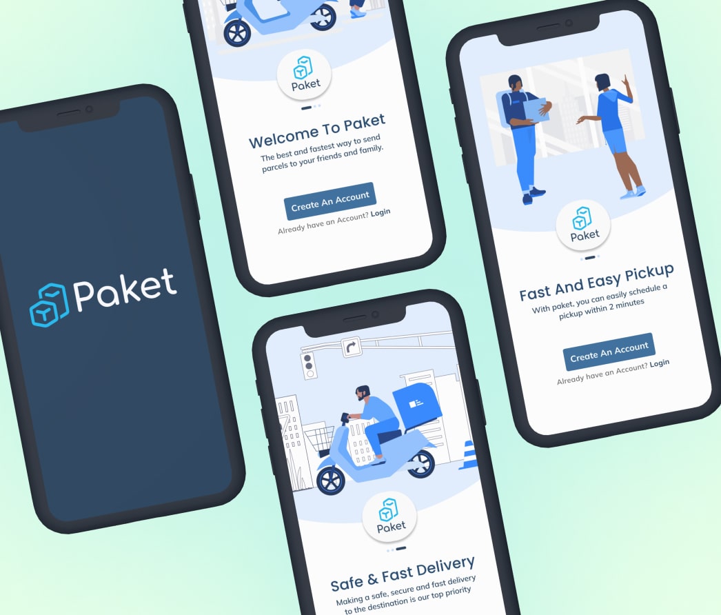 A mockup of a project