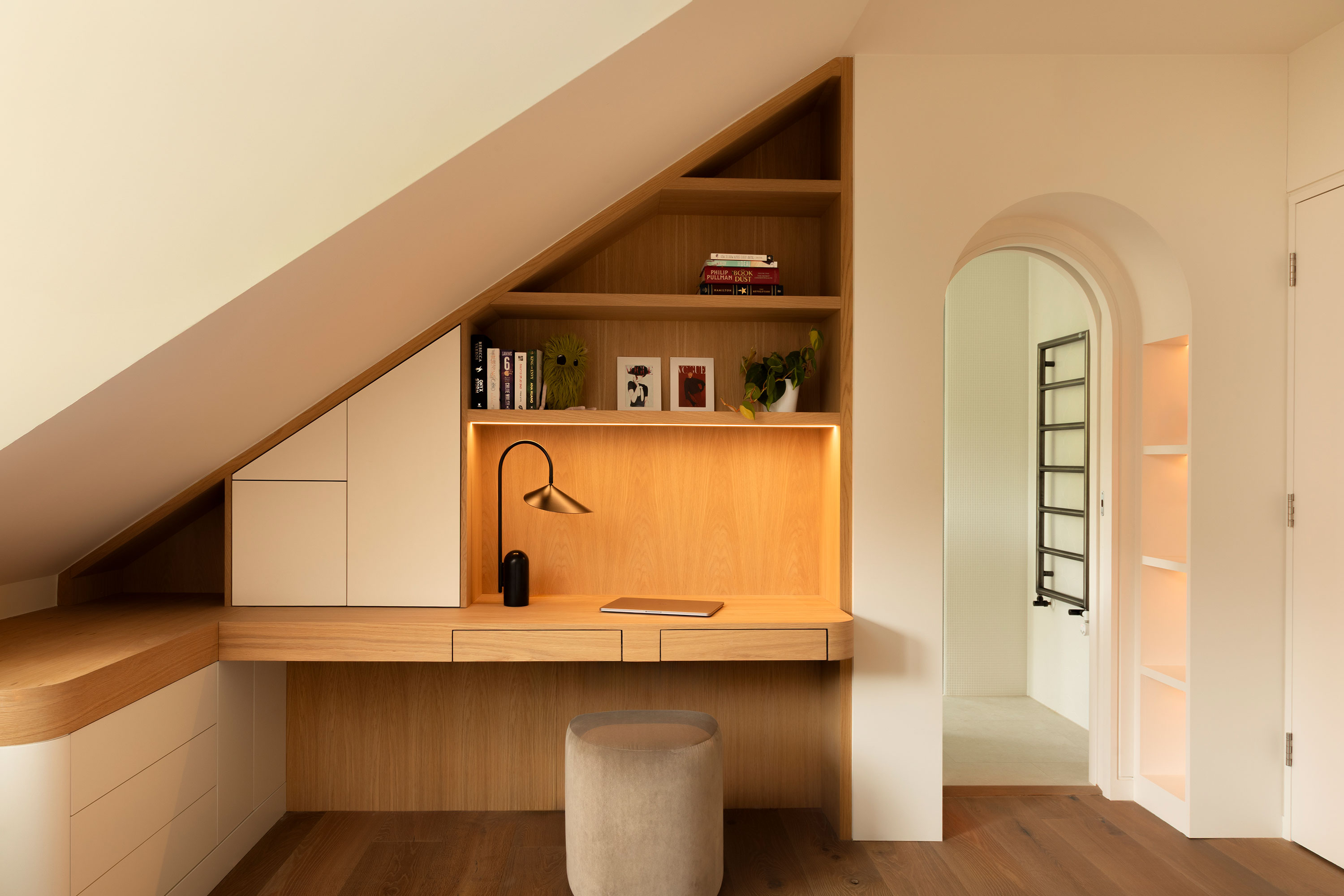 Beautiful bespoke joinery in a loft space