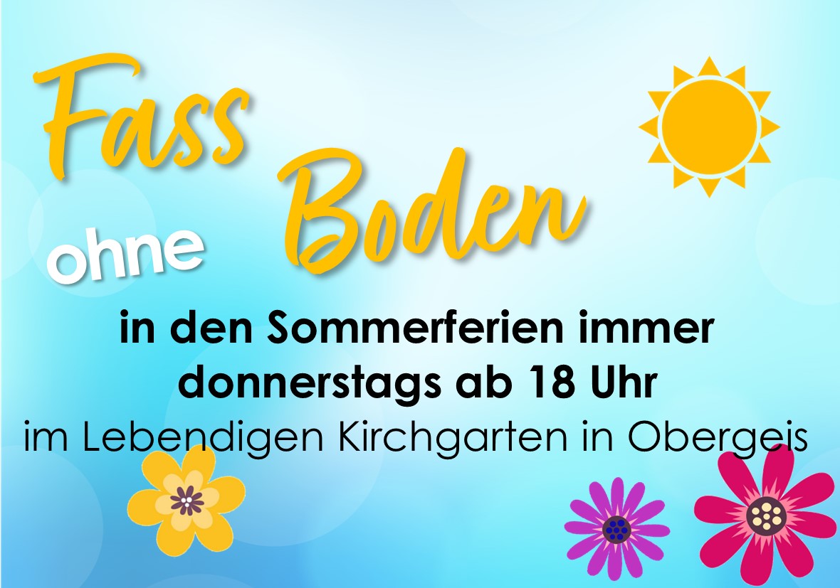 Lebendiger Kirchegarten im Sommer