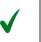 Green check mark symbol next to a vertical gray line on a white background.