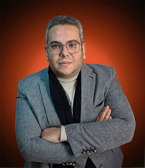 Peter Melad working on brand identity strategy for startup clients