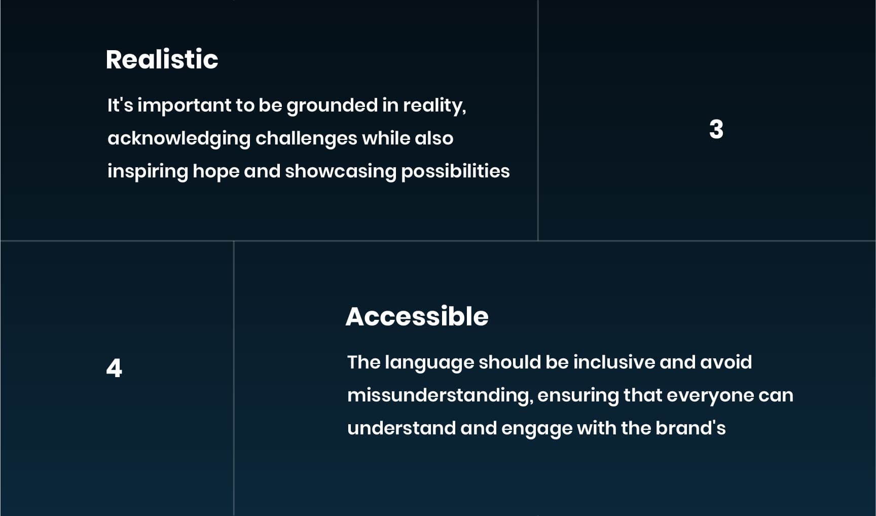 EkiTèk Academy brand voice principles realistic and accessible tone definitions