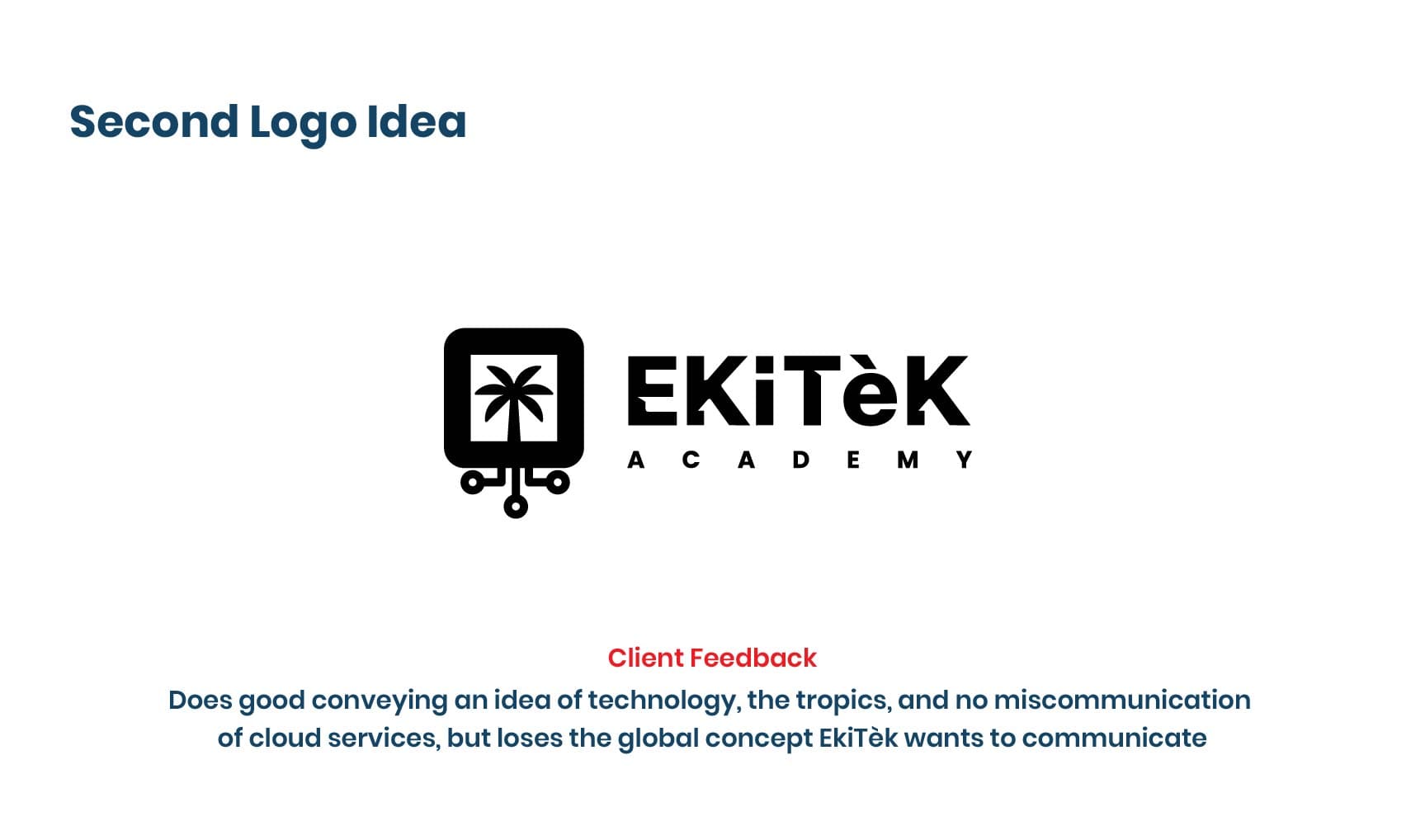 EkiTèk Academy logo clear space and minimum size guidelines