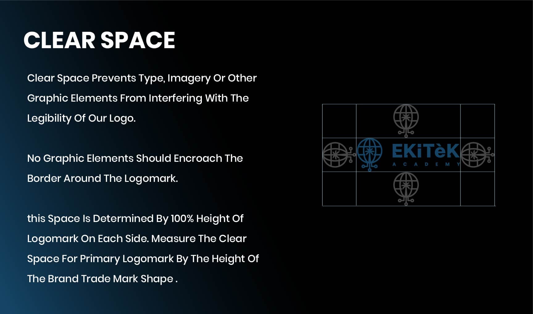 EkiTèk Academy branded letterhead and printed materials mockup