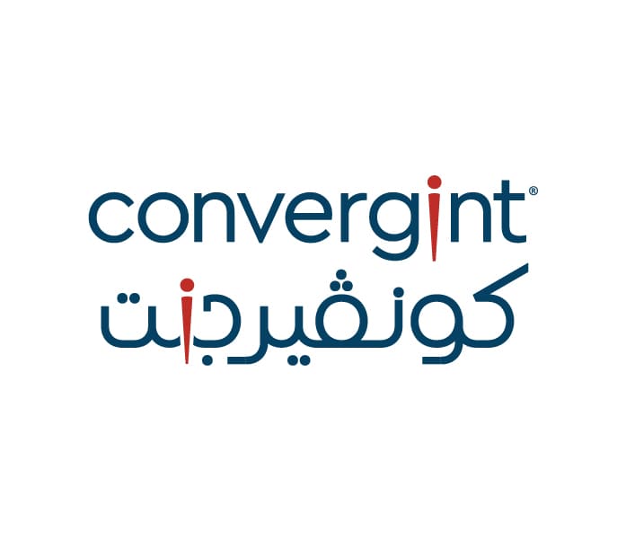 Convergint Arabic logo concept 1 — first localization direction explored
