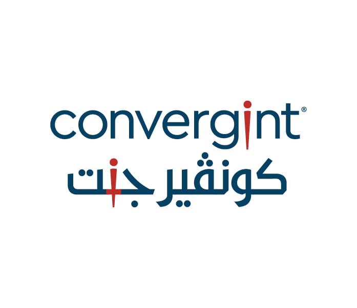 Convergint Arabic logo concept 3 — geometric Arabic mark exploration