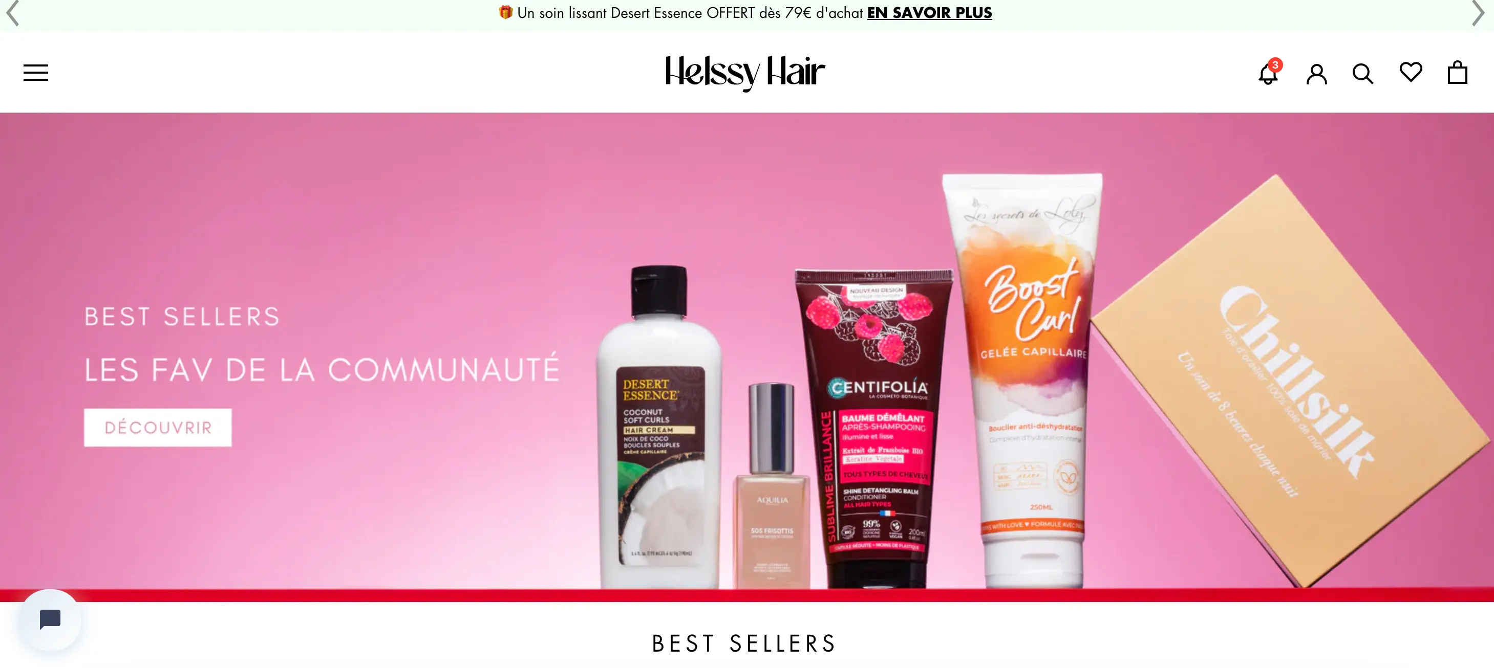 Helssy Hair's website