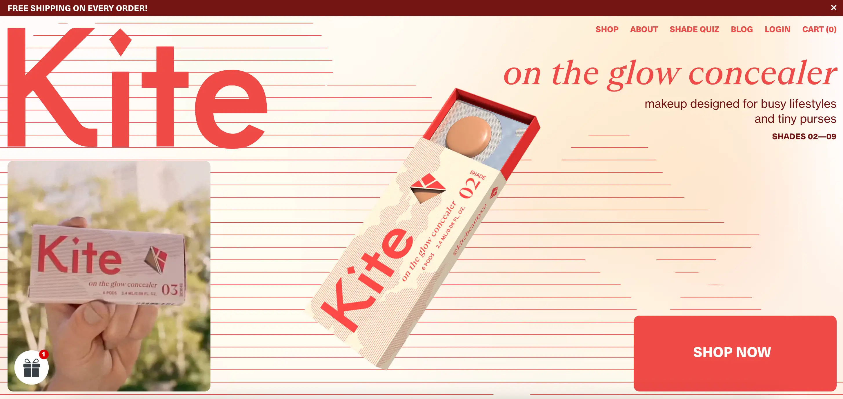 Kite Beauty's website