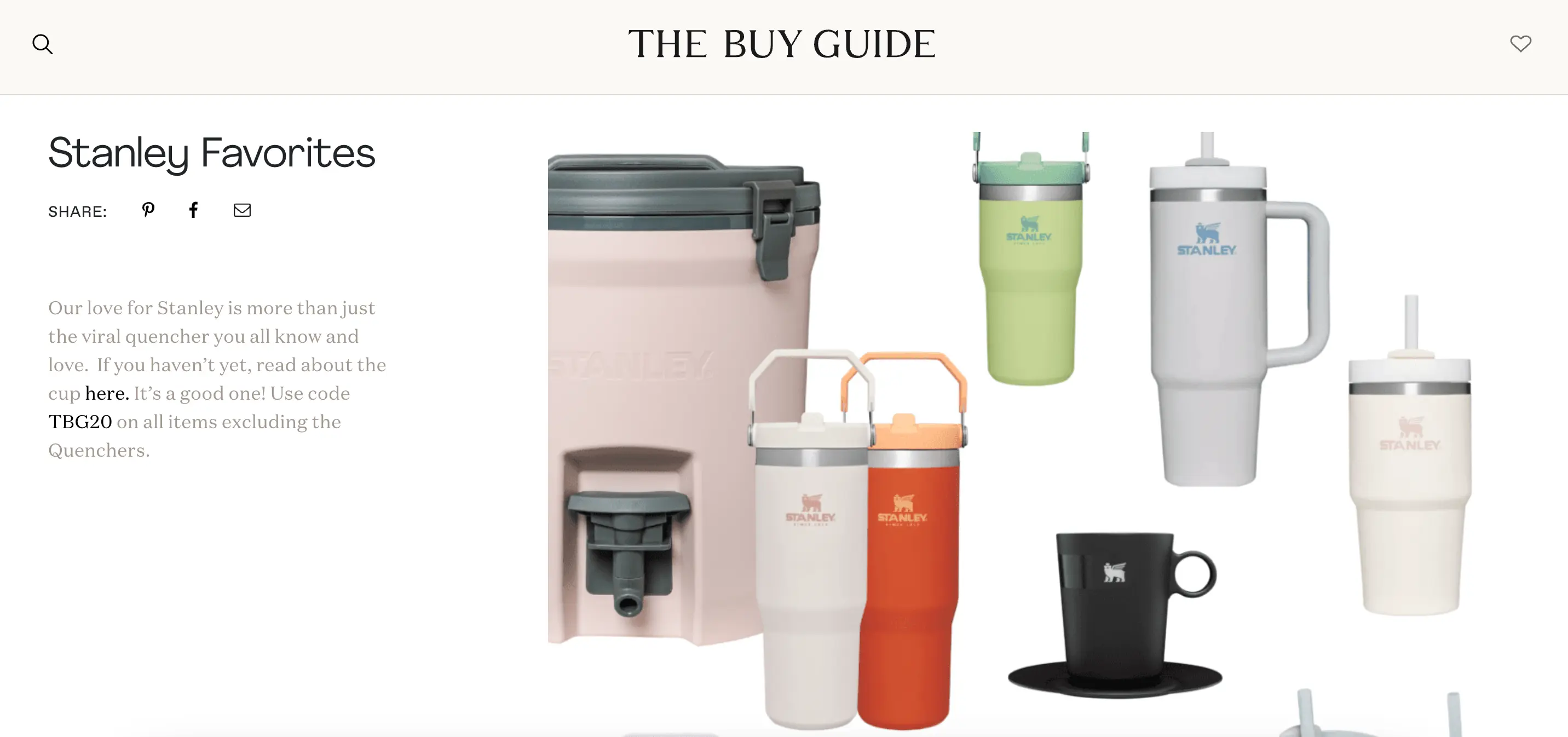 The Buy Guide Stanley Features